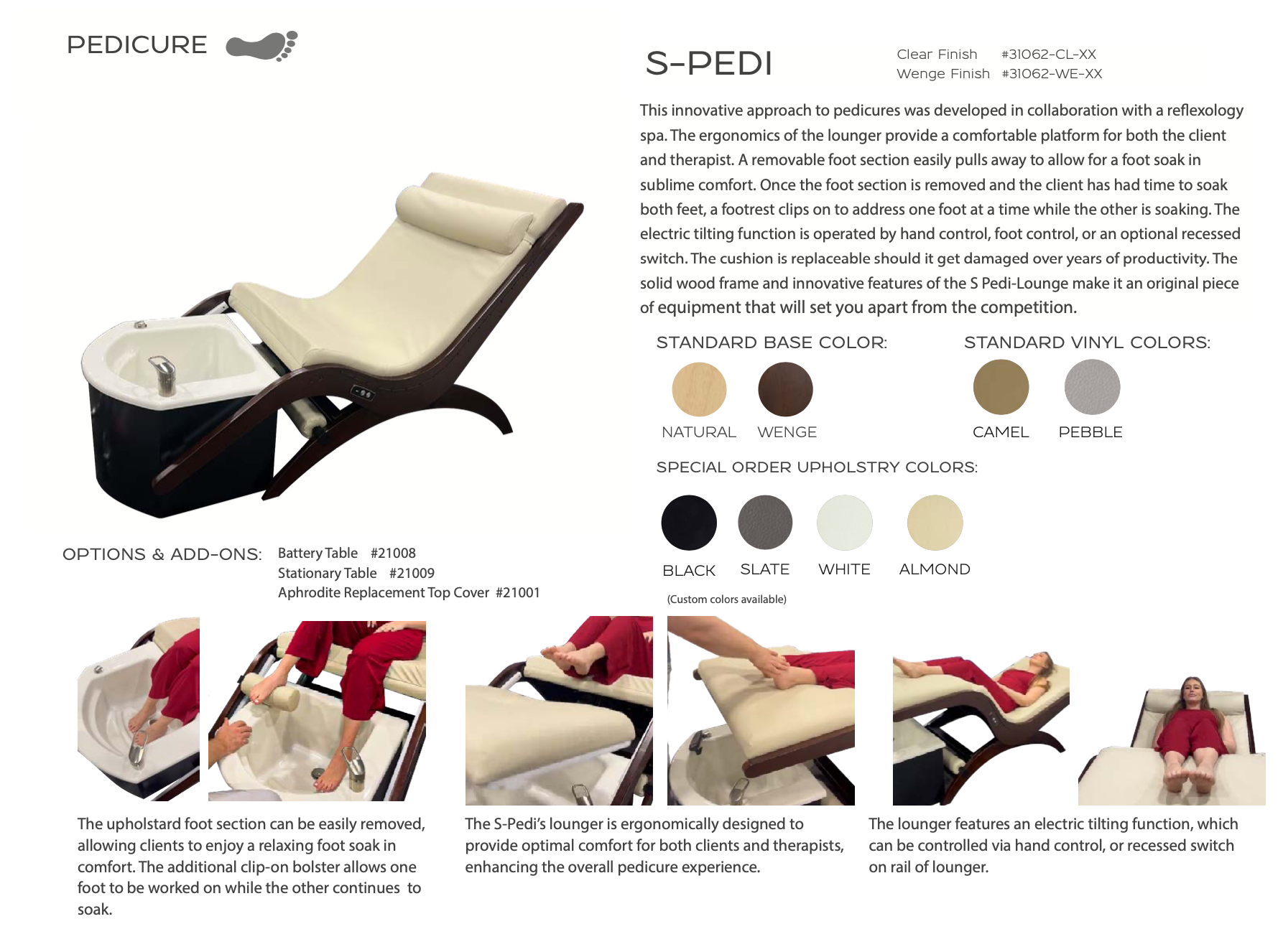 TouchAmerica S-Pedi-Lounge (With Tub)