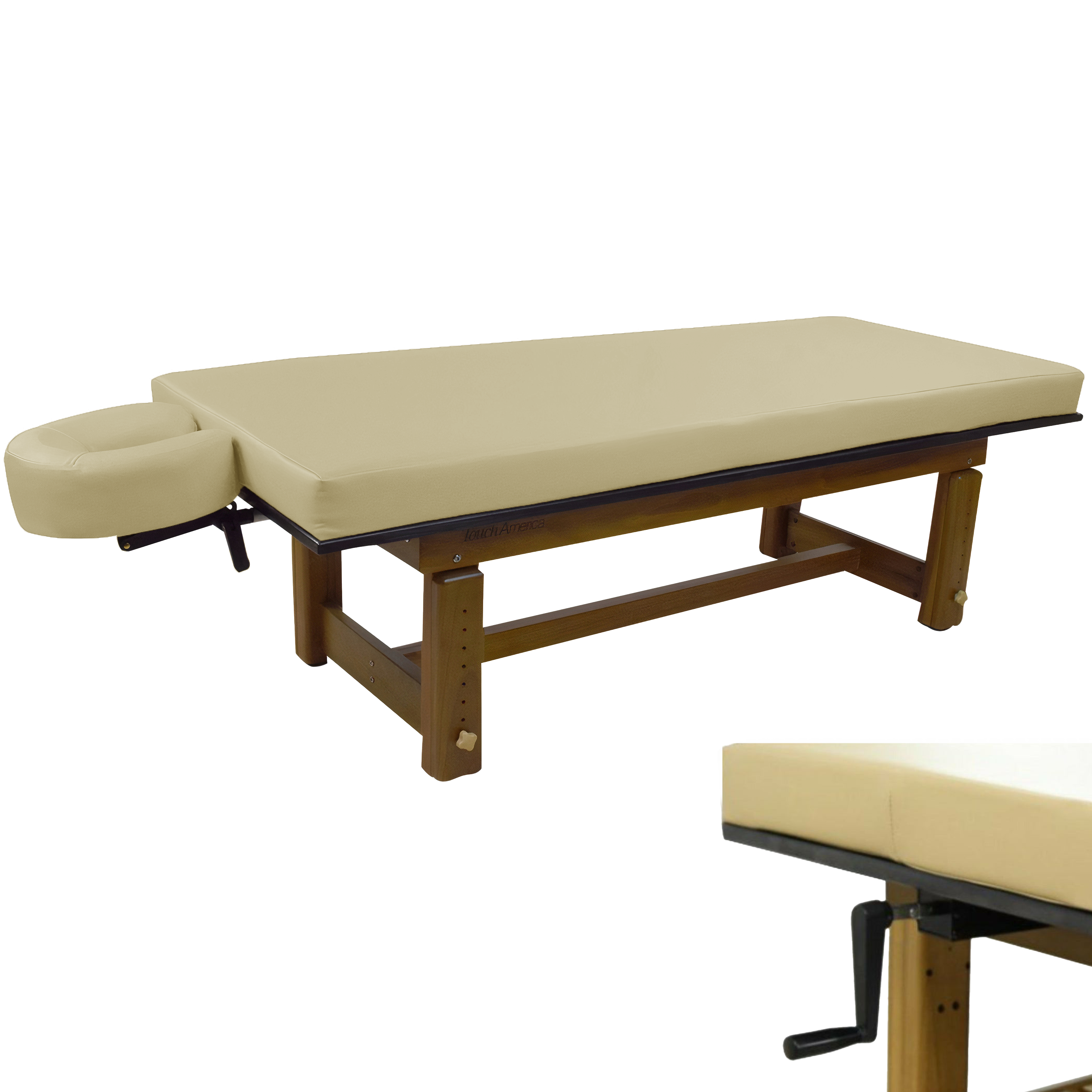TouchAmerica Solterra Indoor/Outdoor Solid Teak Spa and Massage Table