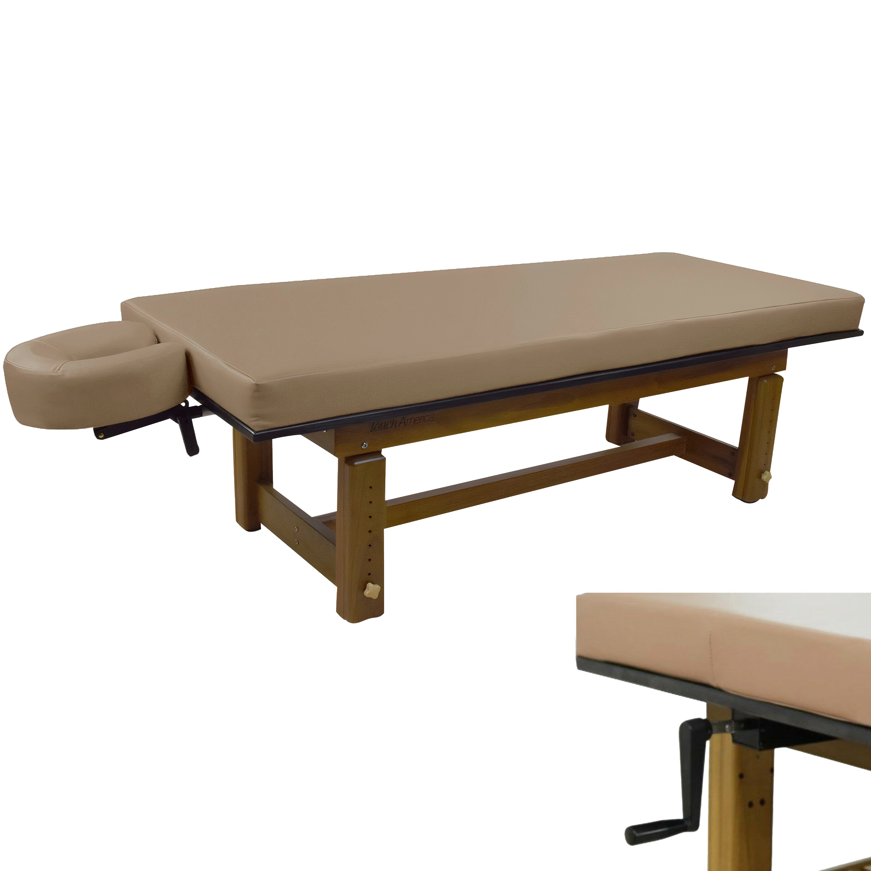 TouchAmerica Solterra Indoor/Outdoor Solid Teak Spa and Massage Table