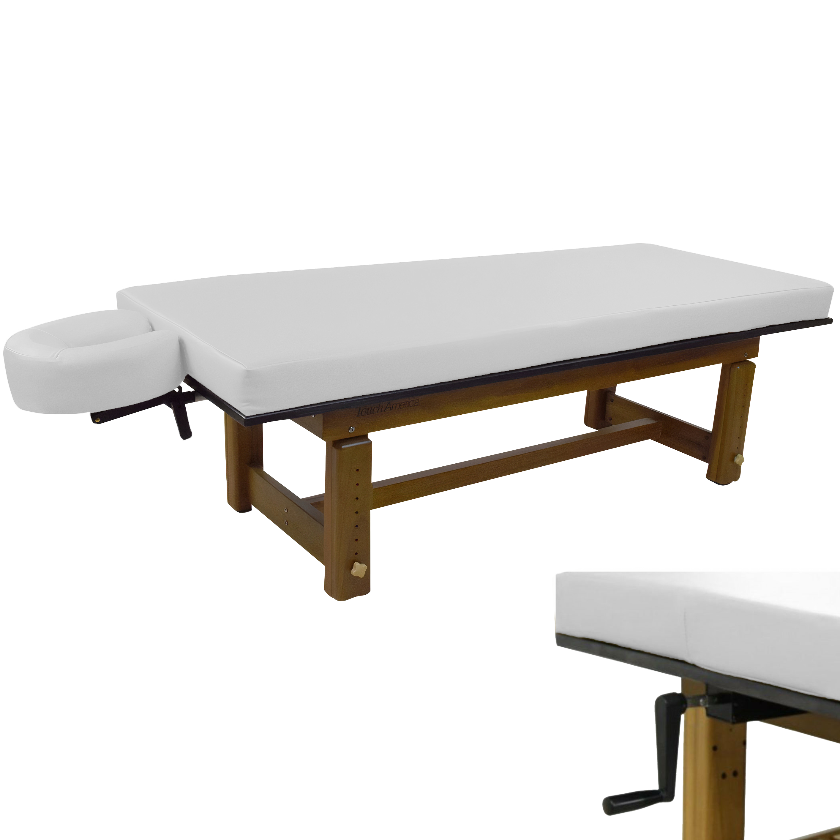 TouchAmerica Solterra Indoor/Outdoor Solid Teak Spa and Massage Table