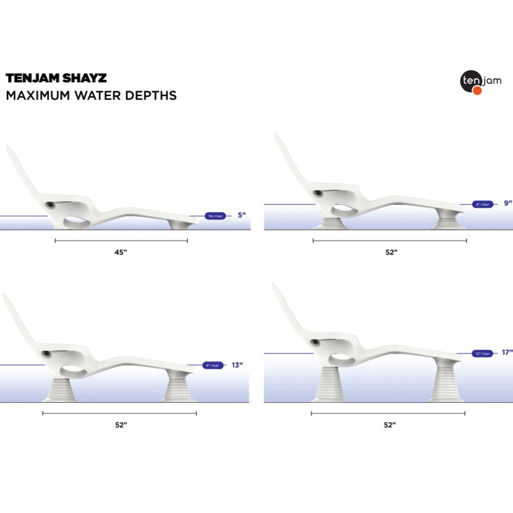 Tenjam Shayz In-Pool Lounger Set (2-Pack)