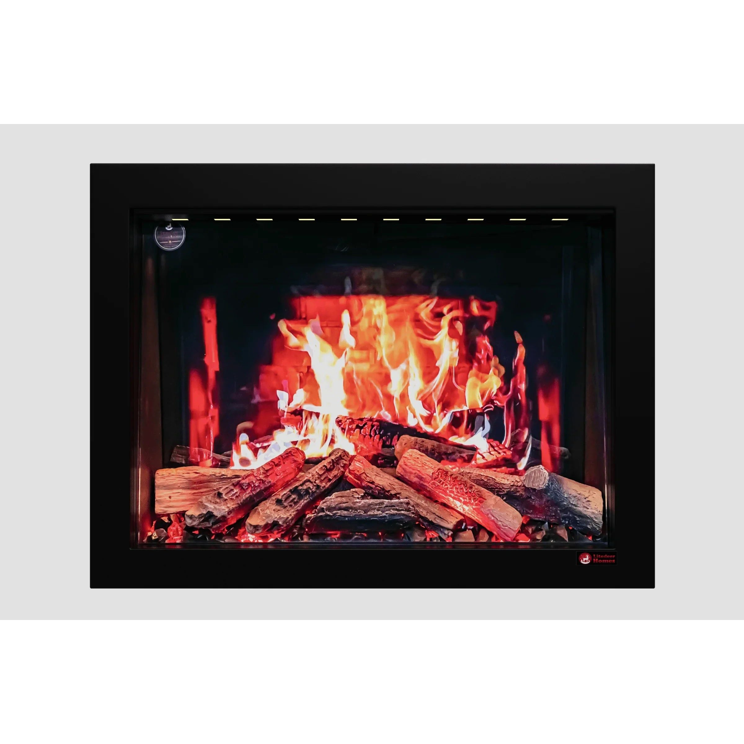 Litedeer Homes LiteStar Smart Electric Fireplace Insert with Oak Logs