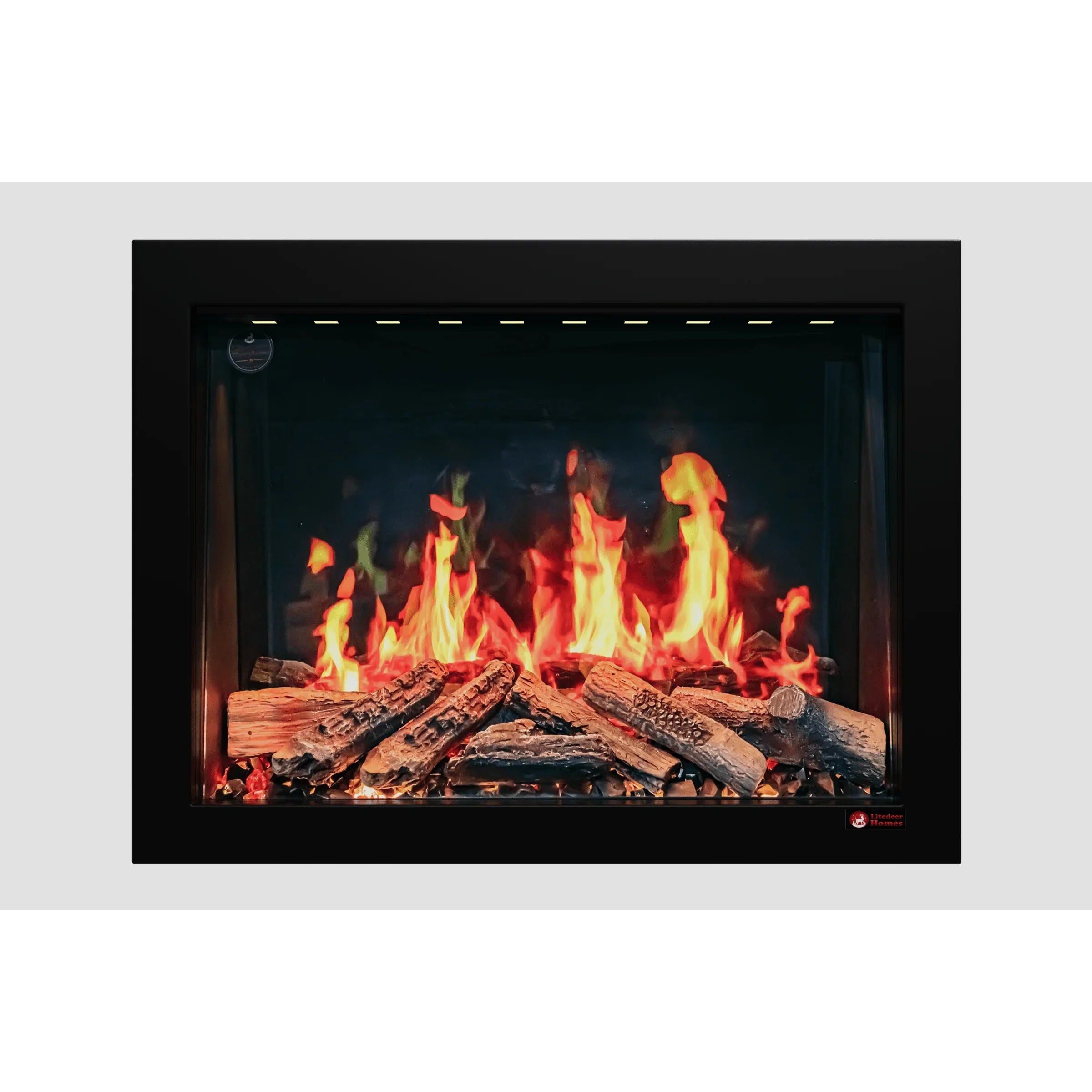 Litedeer Homes LiteStar Smart Electric Fireplace Insert with Oak Logs