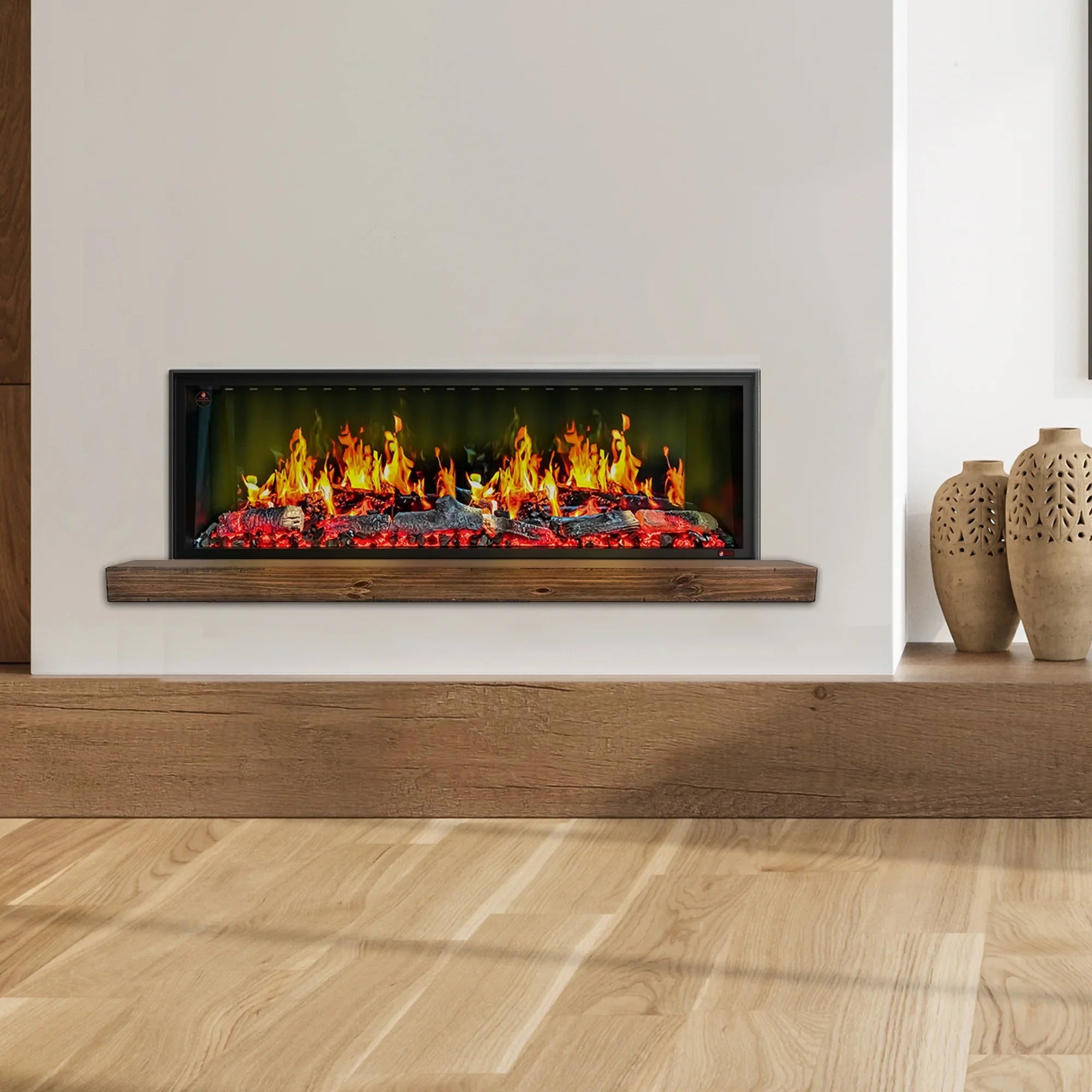 Litedeer Homes Latitude 55" Smart Built-In Electric Fireplace