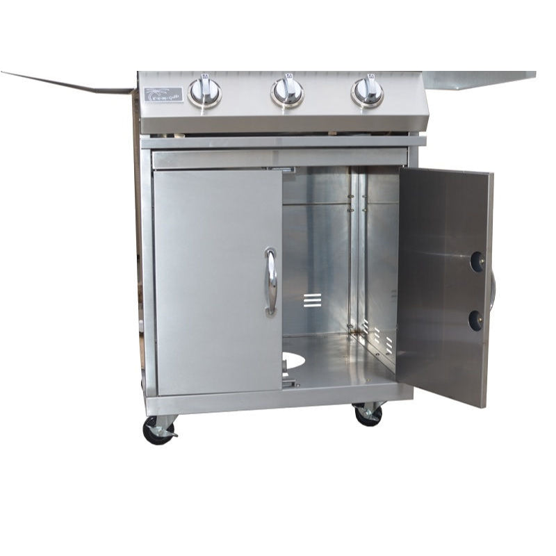 KoKoMo Grills 26" 3 Burner BBQ Freestanding Gas Grill with Cart