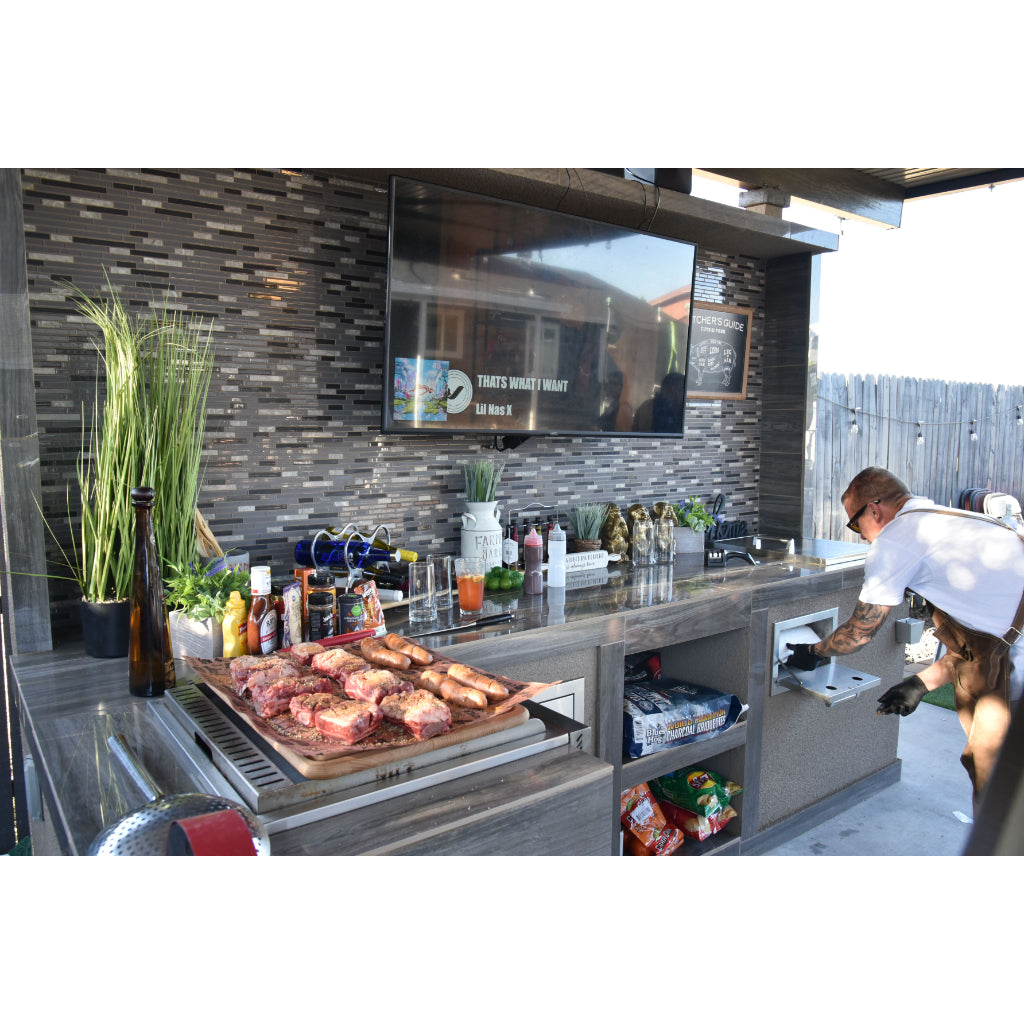 KoKoMo Grills Outdoor Kitchen Stainless Steel Paper Towel Holder