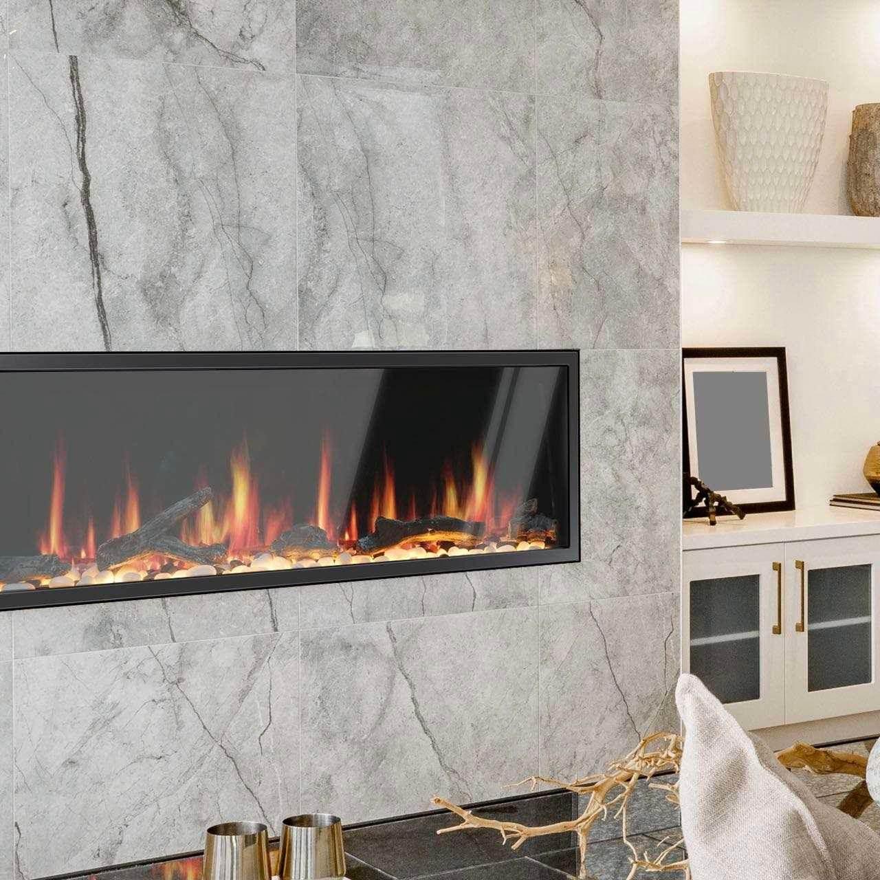 Litedeer Homes Latitude 55" Smart Built-In Electric Fireplace
