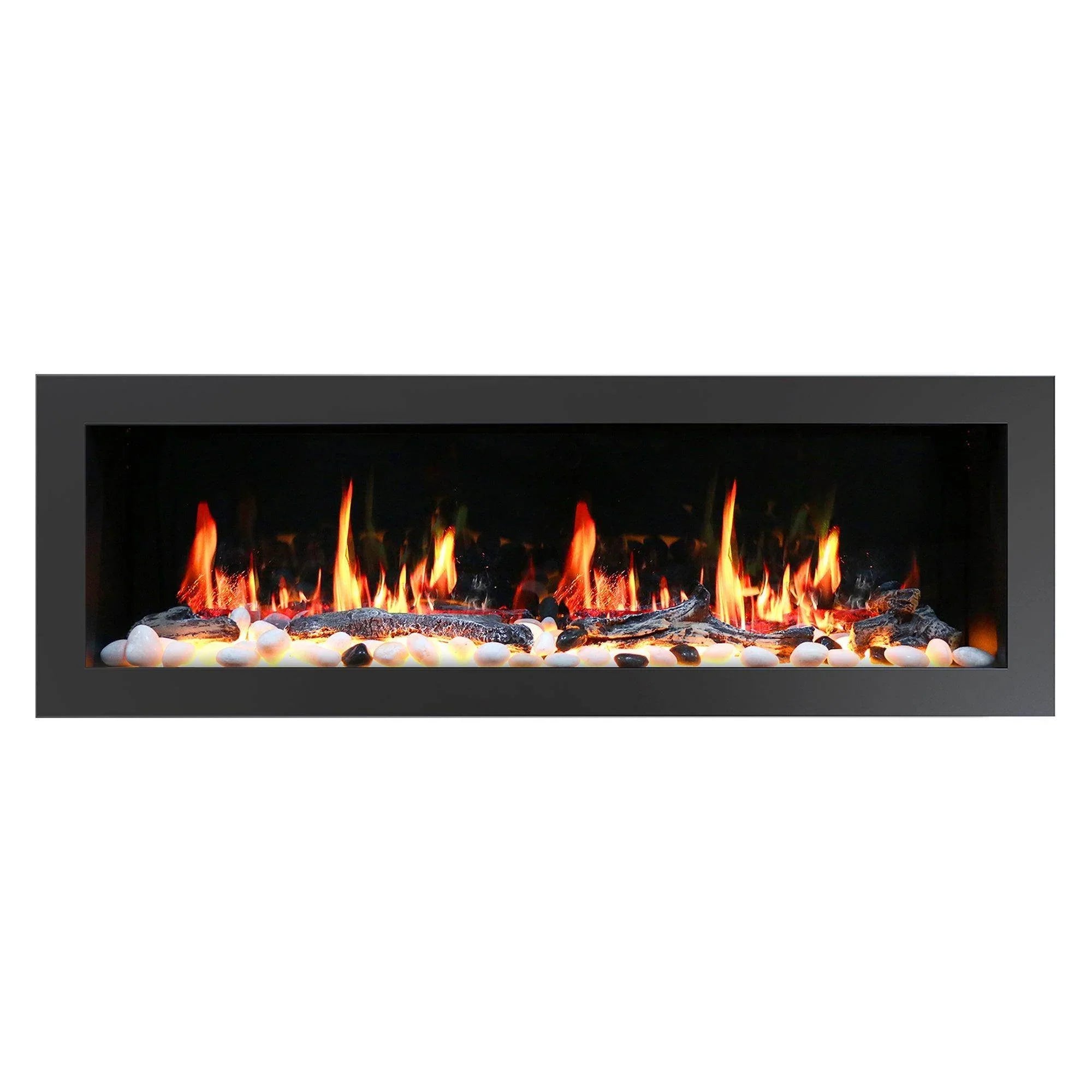 Litedeer Homes Latitude II Wall-Mounted Smart Electric Fireplace
