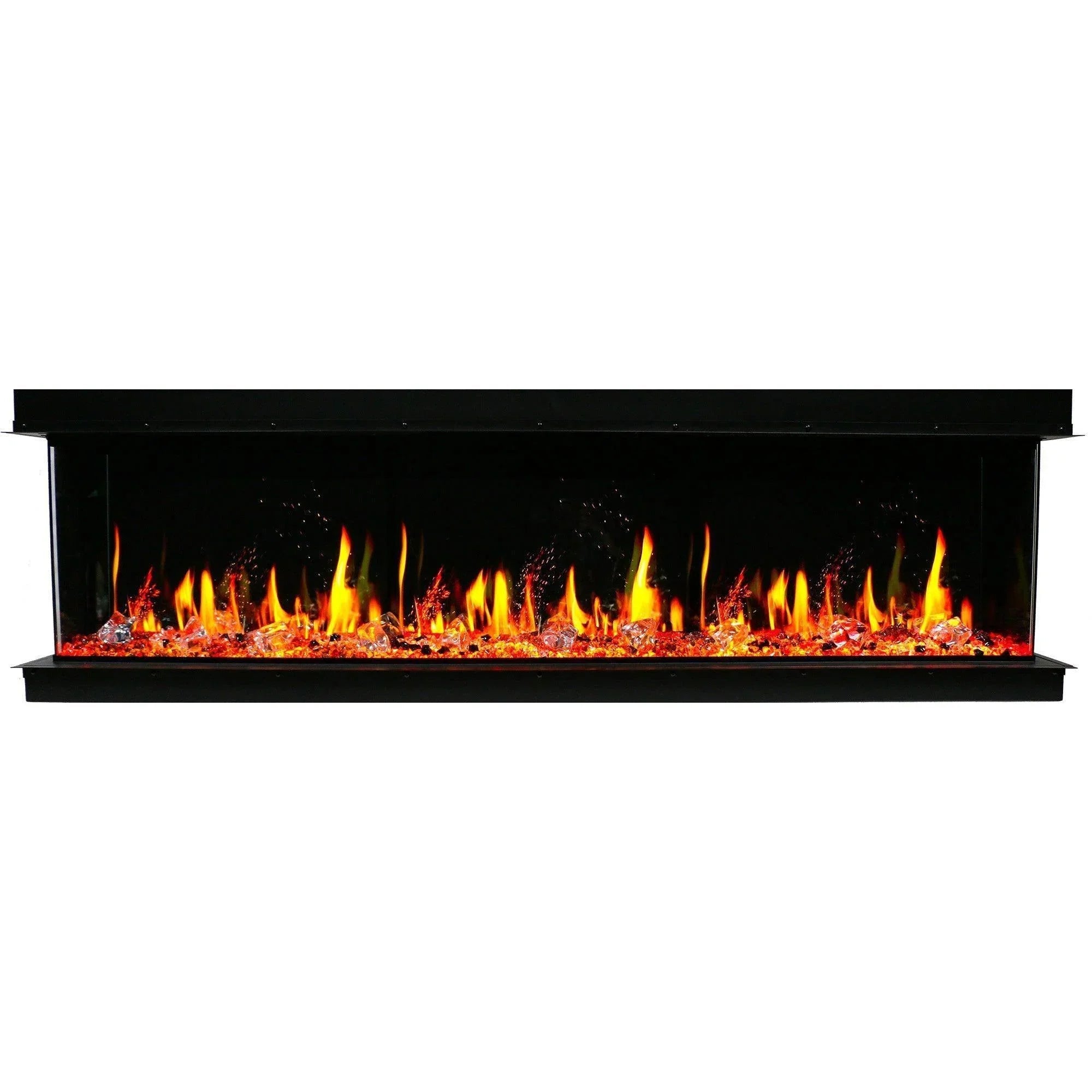 Litedeer Homes Warmcastle 50-inch 3-Sided Smart Electric Fireplace