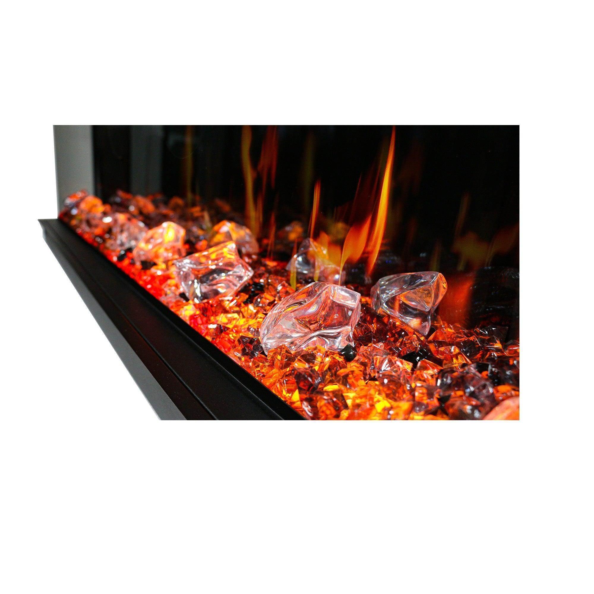 Litedeer Homes Warmcastle 50-inch 3-Sided Smart Electric Fireplace